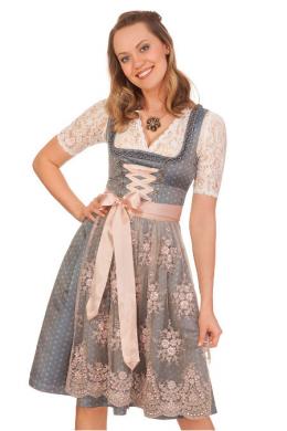 Marjo Midi Dirndl 2tlg. - ABIA, Taubenblau, 48