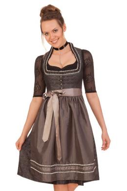Marjo Midi Dirndl 2tlg. - ALMENA, Anthrazit, 46