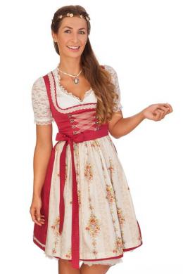 Marjo Midi Dirndl 2tlg. - BABIA, Rot, 40