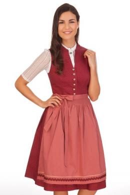Marjo Midi Dirndl 2tlg. - BARBARA, Blutrot, 34