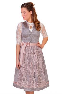 Marjo Midi Dirndl 2tlg. - ELENDANA, Stein/Rosa, 40