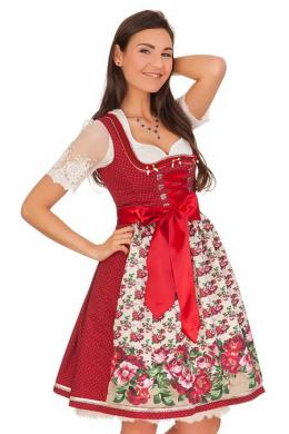 Marjo Midi Dirndl 2tlg. - ELITTA, Blutrot, 46