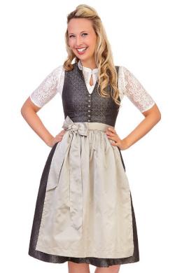 Marjo Midi Dirndl 2tlg. - NINA, Anthrazit, 42
