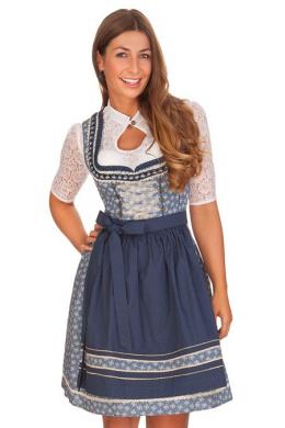 Marjo Mini Dirndl 2tlg. - BIRGIT, Blau, 38