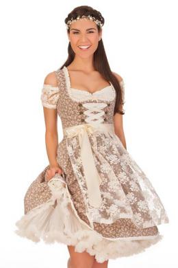 Marjo Mini Dirndl 2tlg. - ELUISA, Creme, 44