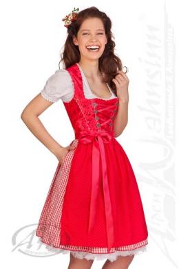 Marjo Mini Dirndl 2tlg. - JASMIN, Erdbeer, 34
