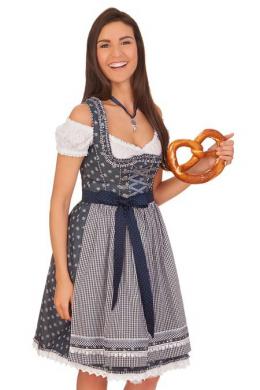 Marjo Mini Dirndl 2tlg. - MIRANDA, Blau, 38