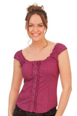 Marjo Trachtenbluse - DARINA-MAREN, Beere, 32