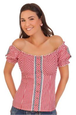 Marjo Trachtenbluse - ELEA, Rot, 36