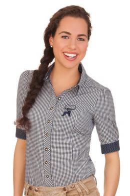 Marjo Trachtenbluse - EMINA-DALIA, Blau, 44