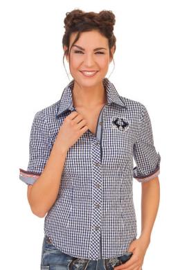 Marjo Trachtenbluse - FINETTA-BEATE, Blau, 48