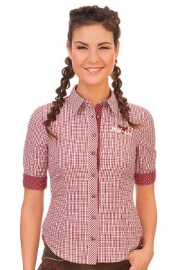Marjo Trachtenbluse - FREDA-DANELLA, Rot, 34