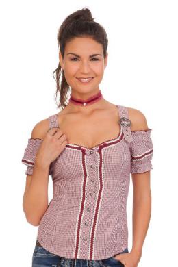 Marjo Trachtenbluse - NAVIT-BRITT, Rot, 36