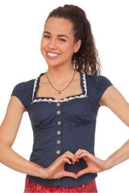 Marjo Trachtenbluse - NULINA, Blau, 36