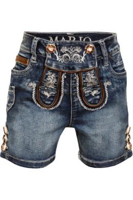 Marjo Trachtenhose Kinder - JEANS SHORT KIDS, Blau, 98/104