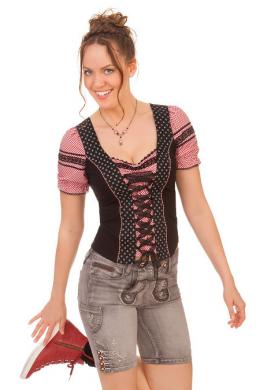 Marjo Trachtenjeans Damen - FRANZISKA KURZ, Grau, 36