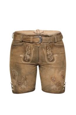 Marjo Trachtenlederhose Damen - ELSA, Braun, 38