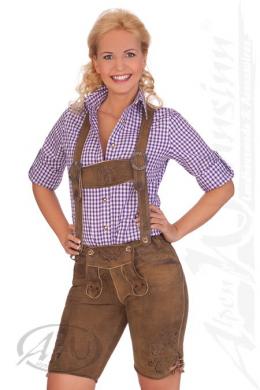 Marjo Trachtenlederhose Damen - ZENZI, Erdnuss, 40
