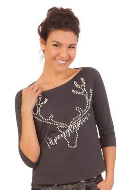 Marjo Trachtenshirt Damen - ALPENGLAMOUR, Anthrazit, S