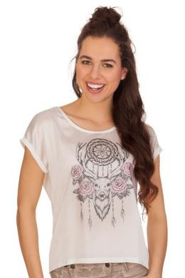 Marjo Trachtenshirt Damen - BOHO, Weiß, XXL