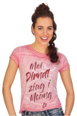 Marjo Trachtenshirt Damen - DIRNDL, Pink, S
