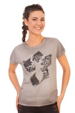 Marjo Trachtenshirt Damen - LUCI, Grau, L