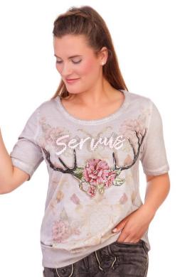 Marjo Trachtenshirt Damen - SERVACIA, Ashes, XXXL