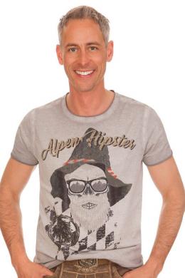 Marjo Trachtenshirt Herren - ALPENHIPSTER AUSTRIA, Grau, XXXL