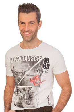 Marjo Trachtenshirt Herren - ALPENRAUSCH, Weiß, M