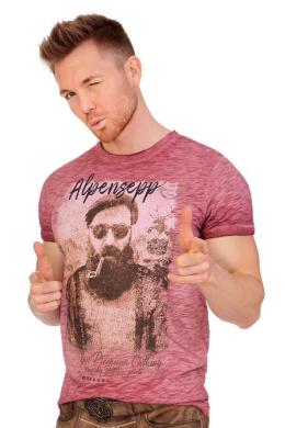 Marjo Trachtenshirt Herren - ALPENSEPP, Bordeaux, L