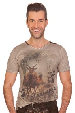 Marjo Trachtenshirt Herren - BERGSTRAWANZA, Grau, XL