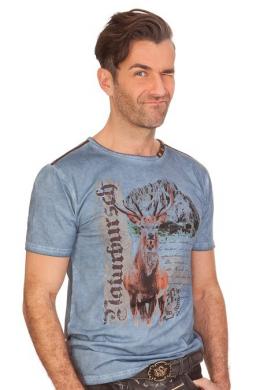 Marjo Trachtenshirt Herren - BURSCHI, Blau, XXL