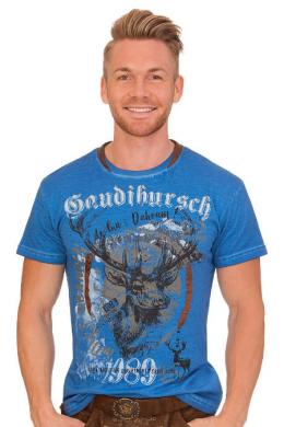 Marjo Trachtenshirt Herren - GAUDIBURSCH, Blau, XXXL