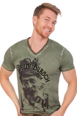 Marjo Trachtenshirt Herren - HANS, Oliv, M