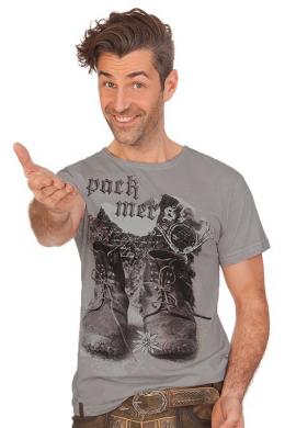 Marjo Trachtenshirt Herren - PACK MERS, Grau, XXXL