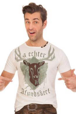 Marjo Trachtenshirt Herren - PFUNDSKERL, Weiß, S