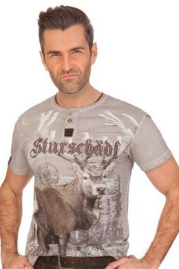 Marjo Trachtenshirt Herren - STURSCHÄDL, Grau, L