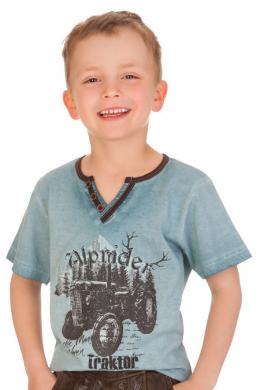 Marjo Trachtenshirt Kind - ALPRIDER KIDS, Blau, 98/104