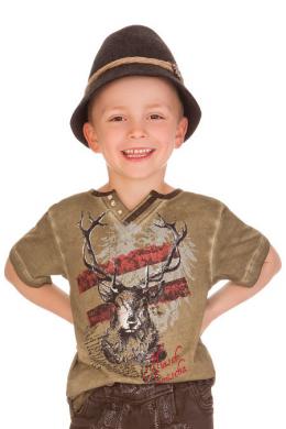 Marjo Trachtenshirt Kind - FABIAN AUSTRIA KIDS, Taupe, 86/92
