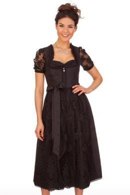Melega Dirndl lang 2tlg. - WILMA, Schwarz, 46