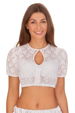 Melega Dirndlbluse - LUNA, Weiß, 40
