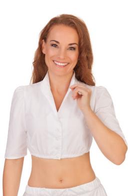 Melega Dirndlbluse - MARGE, Weiß, 34