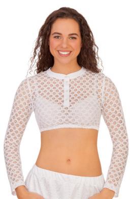 Melega Dirndlbluse - MONJA, Weiß, 42