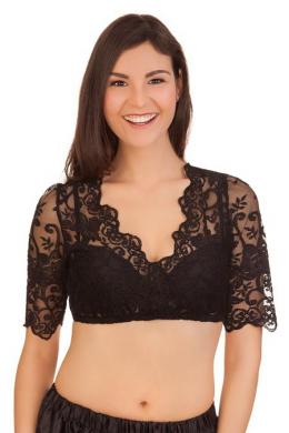 Melega Dirndlbluse - NALIA, Schwarz, 40