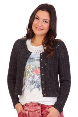 Orbis Trachten Strickjacke - MIARA, Anthrazit, 48