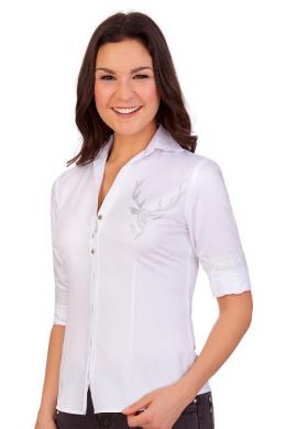 Orbis Trachtenbluse - ADELENA, Weiß, 54