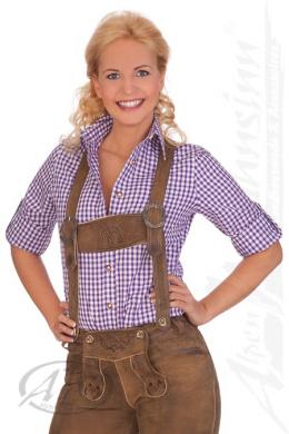 Orbis Trachtenbluse - BASIC, Lila, 36