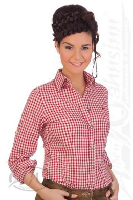 Orbis Trachtenbluse - BASIC, Rot, 38