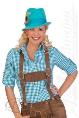 Orbis Trachtenbluse - BASIC, Türkis, 50