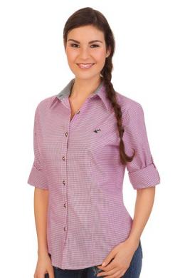 Orbis Trachtenbluse - MARLIES, Beere, 40